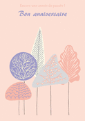 Nature chaleureuse pour un anniversaire joyeux